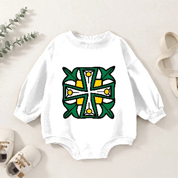 Discover Celtic Cross Baby Romper Sweatshirts