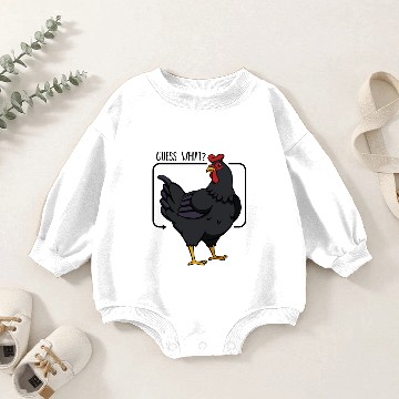 Discover Guess What Chicken Butt Baby Romper Sweatshirts