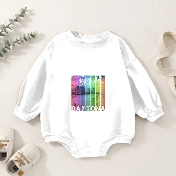 Discover Daytona Beach - Spring Break Baby Romper Sweatshirts