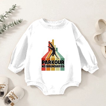 Discover Parkour No Boundaries Baby Romper Sweatshirts