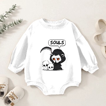 Discover Cat Souls evil dead funny Baby Romper Sweatshirts
