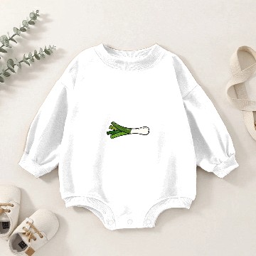 Discover Leek Onion Vegetable Baby Romper Sweatshirts