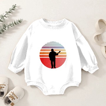 Discover Guitar Player Baby Romper Sweatshirts