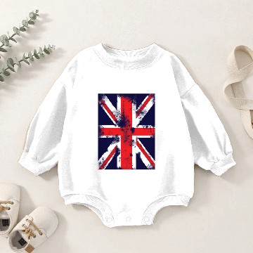 Discover Union Jack flag Baby Romper Sweatshirts