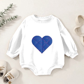 Discover Sapphire Heart Baby Romper Sweatshirts