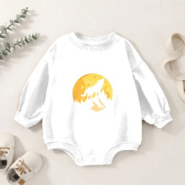 Discover Wolf Howling Baby Romper Sweatshirts