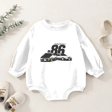 Discover Initial D AE86 tofu delivery Baby Romper Sweatshirts