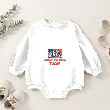 Discover College Wrestling Team Baby Romper Sweatshirts