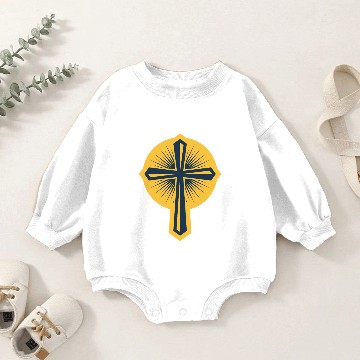 Discover Cross Religion Jesus Baby Romper Sweatshirts