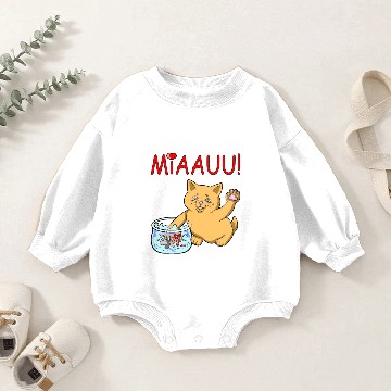 Discover TWO FACE CAT Baby Romper Sweatshirts