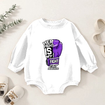 Discover Her Fight Is My Fight Lupus Awareness Baby Romper Sweatshirts