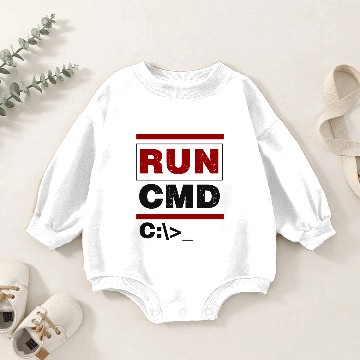 Discover Run CMD Command Baby Romper Sweatshirts
