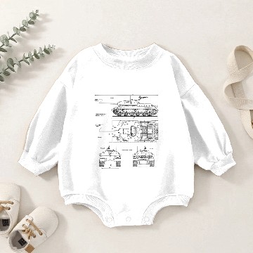 Discover Soviet Tank IS-3 Baby Romper Sweatshirts