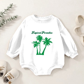 Discover Tropical Paradise Baby Romper Sweatshirts