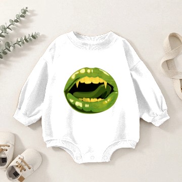 Discover Vampire zombie mouth Baby Romper Sweatshirts