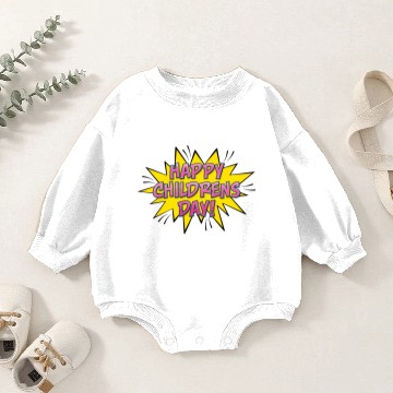 Discover Childrens day comics speech balloon Baby Romper Sweatshirts