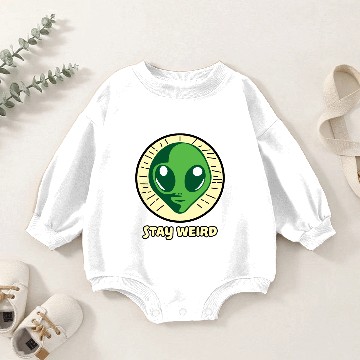 Discover Stay weird Baby Romper Sweatshirts