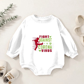 Discover Fight Against Deadly Corona Virus Baby Romper Sweatshirts
