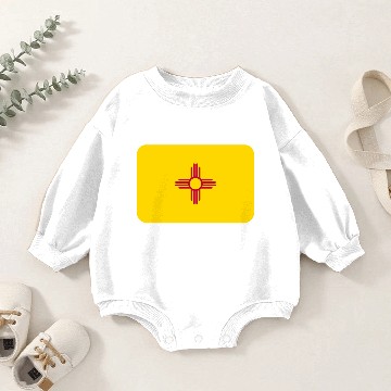 Discover NEW MEXICO FLAG round corner 400 dpi Baby Romper Sweatshirts
