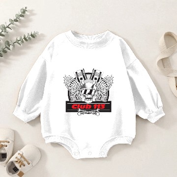Discover Raider Skull red Logo Baby Romper Sweatshirts