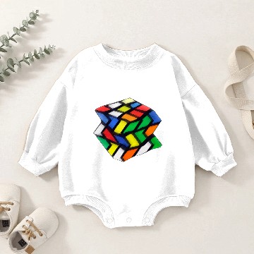 Discover zi-za- rubiks cube game design Baby Romper Sweatshirts