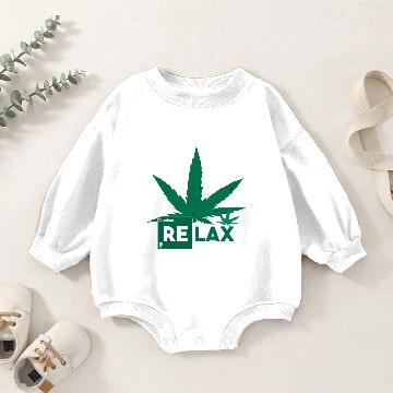 Discover RELAX HEMP LEAF Baby Romper Sweatshirts