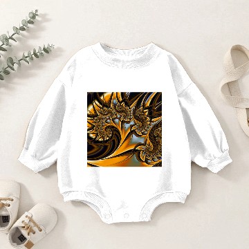 Discover batik swirls Baby Romper Sweatshirts