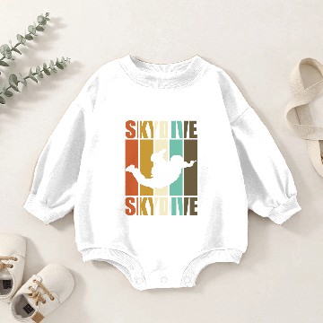 Discover Skydive - Skydiving, Vintage Baby Romper Sweatshirts