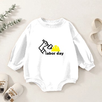 Discover labor day 003 Baby Romper Sweatshirts