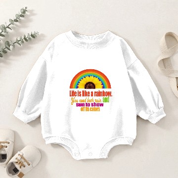 Discover spectrum colors Baby Romper Sweatshirts