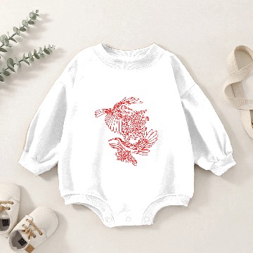 Discover Grey Heron Baby Romper Sweatshirts