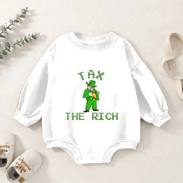 Discover Progressive Tax The Rich Baby Romper Sweatshirts