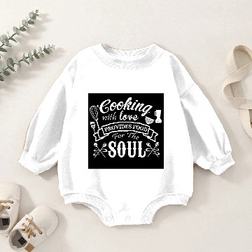 Discover Cooking with love Baby Romper Sweatshirts