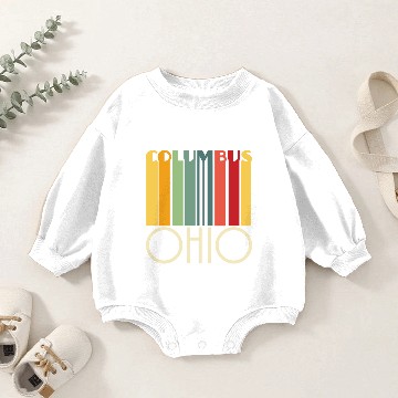 Discover Columbus Ohio Baby Romper Sweatshirts