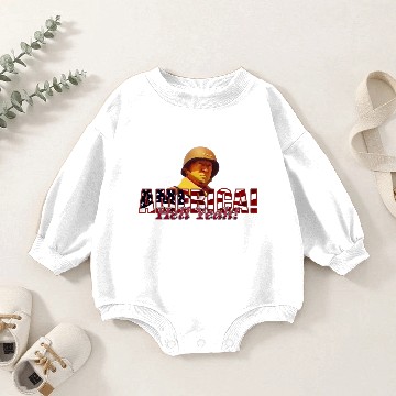 Discover America! Hell Yeah! With Patton Baby Romper Sweatshirts
