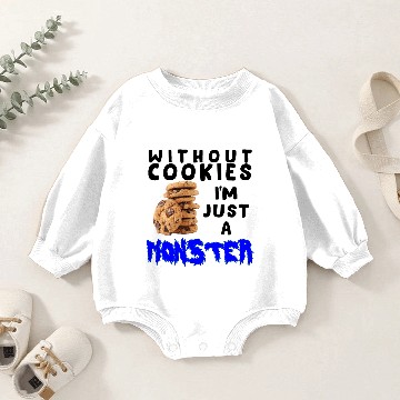 Discover cookie monster Baby Romper Sweatshirts