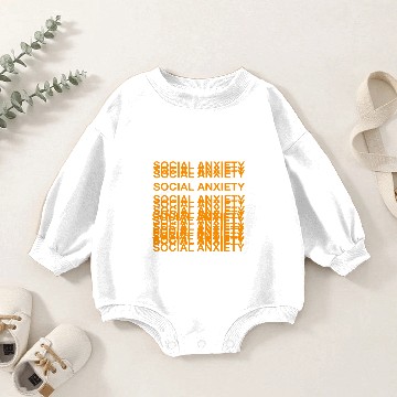 Discover anxiety amazon logo Baby Romper Sweatshirts