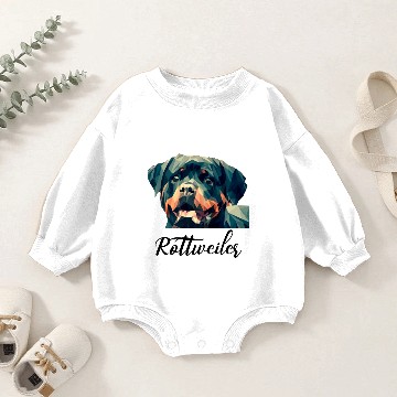 Discover Rottweiler dog Baby Romper Sweatshirts