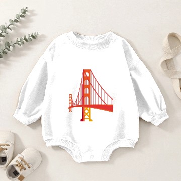 Discover Golden Gate Bridge Baby Romper Sweatshirts