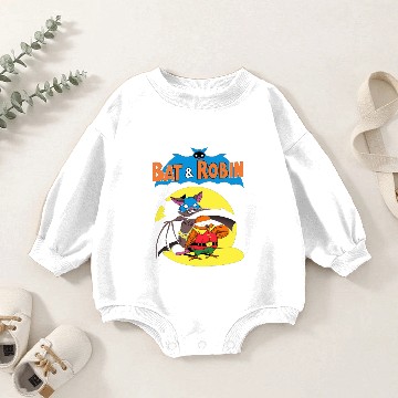 Discover Bat and Robin Baby Romper Sweatshirts