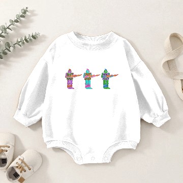 Discover Leopard-Skin Robots! Baby Romper Sweatshirts