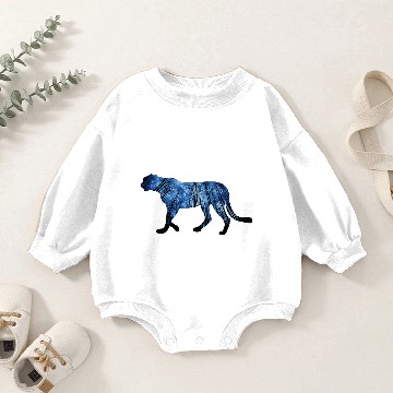 Discover Double-Exposure Animals Jaguar Gift Idea Baby Romper Sweatshirts