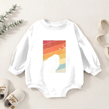 Discover Walrus Print. Retro Style Graphic Baby Romper Sweatshirts