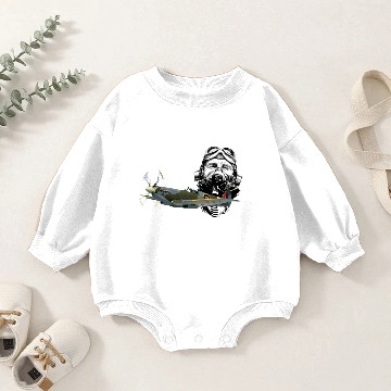 Discover Pilot Spitfire Baby Romper Sweatshirts