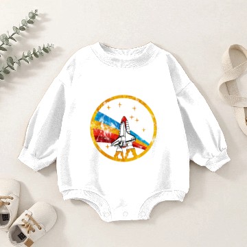 Discover Space Force Shuttle Rocket Nasa Rainbow - Vintage Baby Romper Sweatshirts