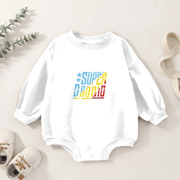 Discover Super Daddio Geek Gamer Funny Design for Dad Baby Romper Sweatshirts