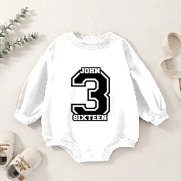 Discover John 3:16 Baby Romper Sweatshirts