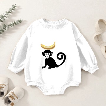 Discover Monkey banana Baby Romper Sweatshirts