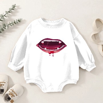 Discover Dracula Scary Mouth Baby Romper Sweatshirts