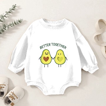 Discover Avocado Couples Better Together Baby Romper Sweatshirts
